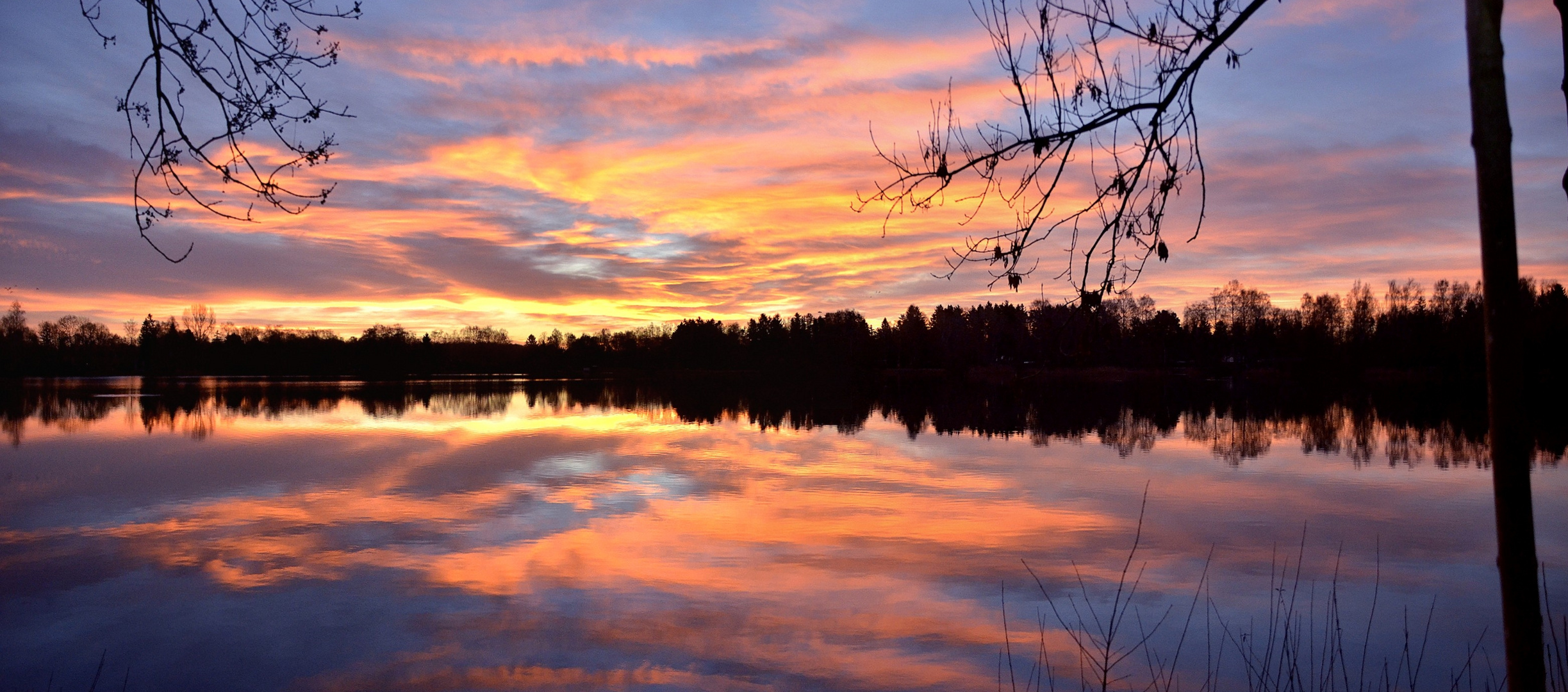 sonnenaufgang am olchinger see