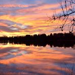 sonnenaufgang am olchinger see