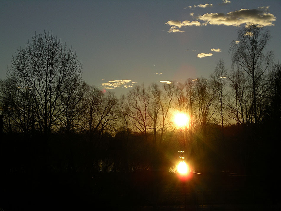 Sonnenaufgang am Olchinger See
