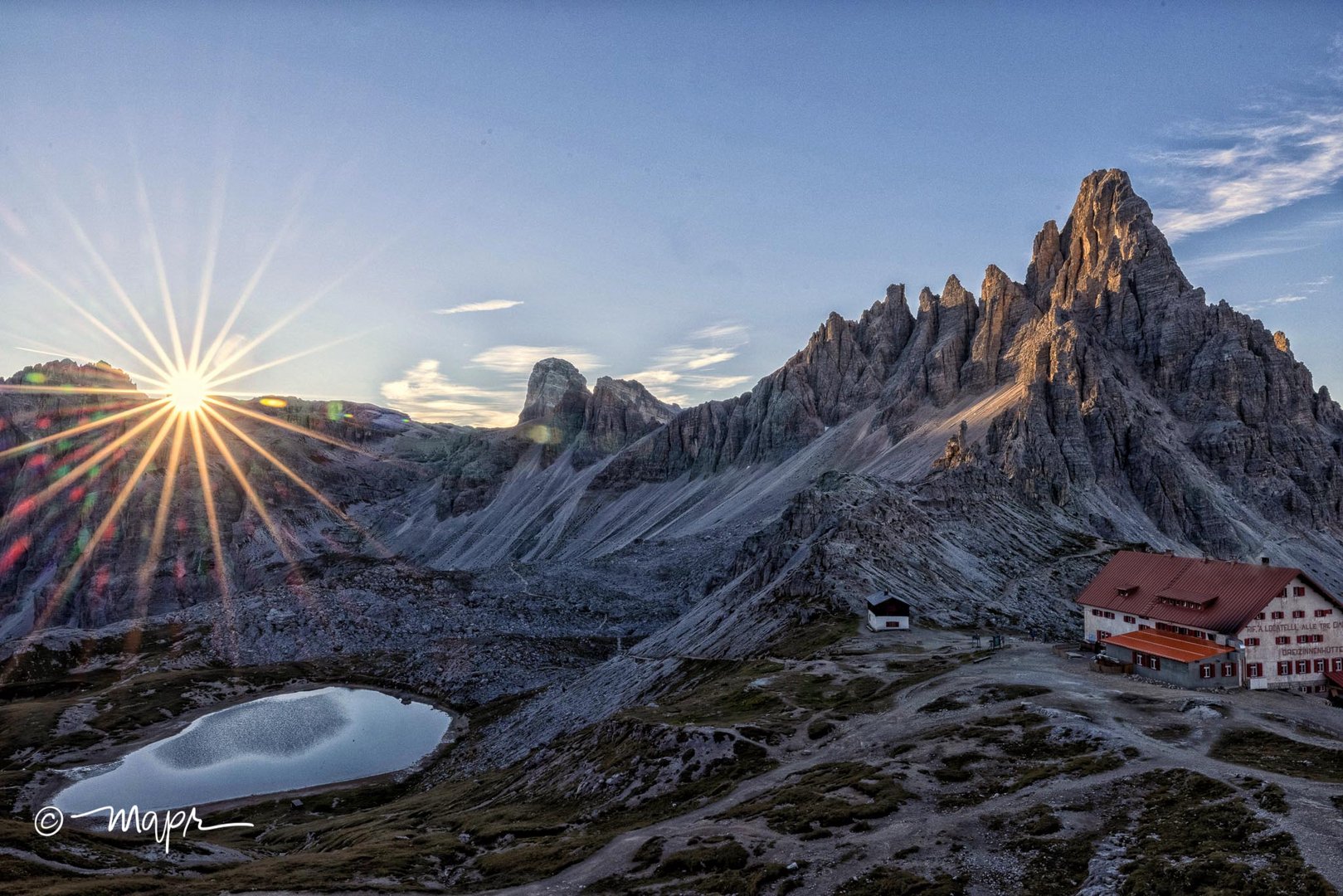 Sonnenaufgang am Paternkofel