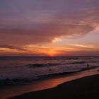 Sonnenaufgang am pazifischen Strand