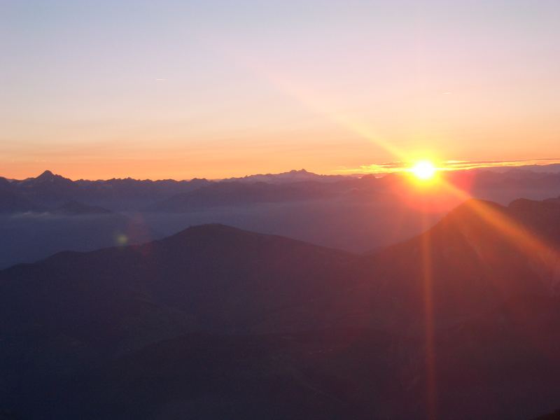 Sonnenaufgang am Peitlerkofel