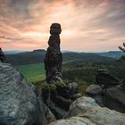 Sonnenaufgang am Pfaffenstein mit Babarine