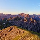 Sonnenaufgang am Piz da Peres, Südtirol