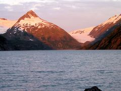 Sonnenaufgang am Portage Glacier