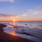 Sonnenaufgang am Portiranges Plage