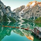 Sonnenaufgang am Pragser Wildsee