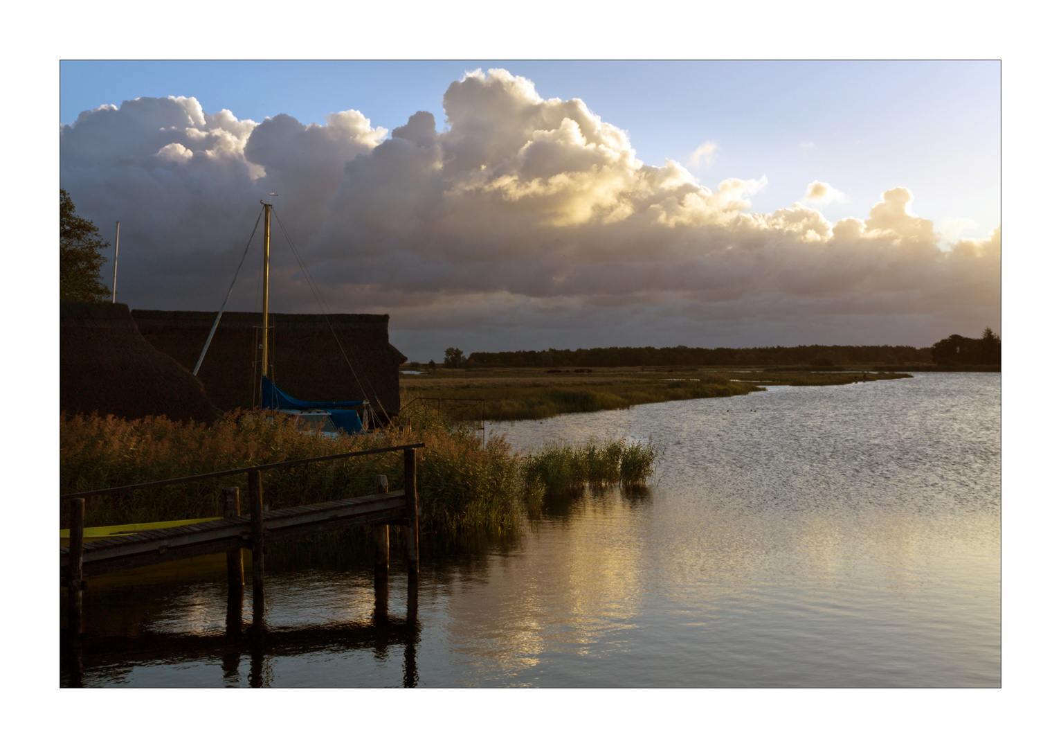 Sonnenaufgang am Prerowstrom