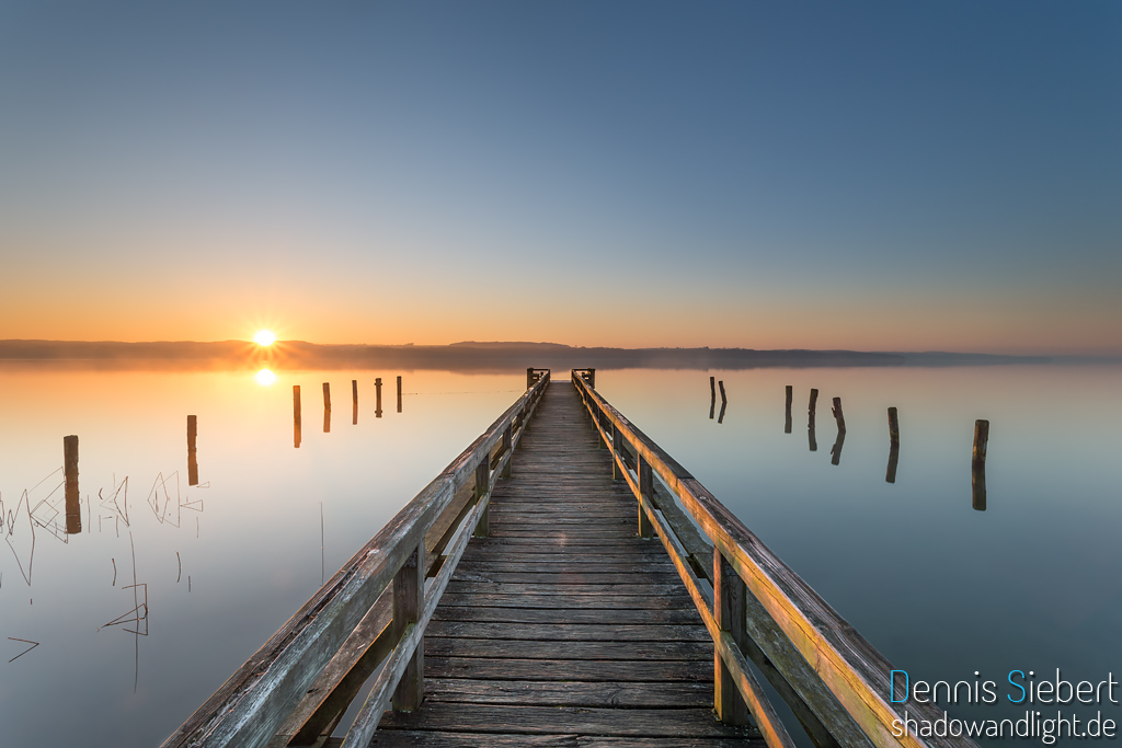 Sonnenaufgang am Ratzeburger See.