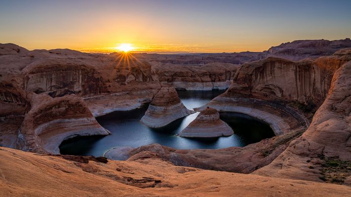 Sonnenaufgang am Reflection Canyon