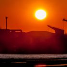 Sonnenaufgang am Rhein