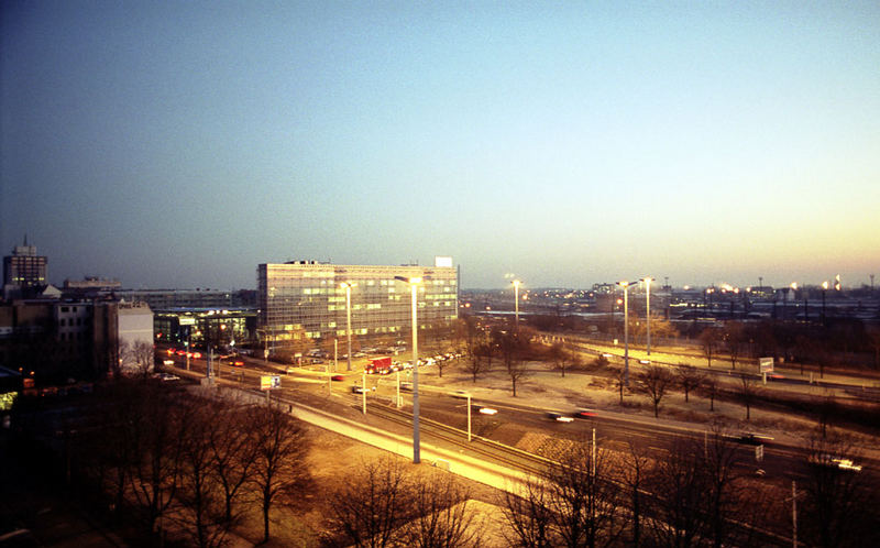 Sonnenaufgang am Riebeckplatz in Halle/Saale I