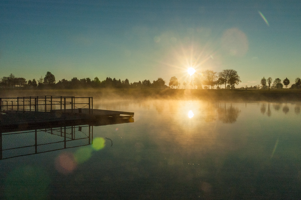 Sonnenaufgang am Riemen See