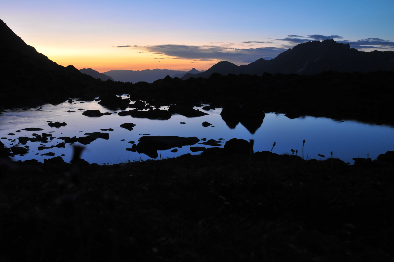 Sonnenaufgang am Rinnensee / Stubaier Alpen