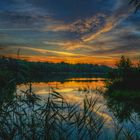 Sonnenaufgang am Rohrköpflesee in Linkenheim(Karlsruhe)