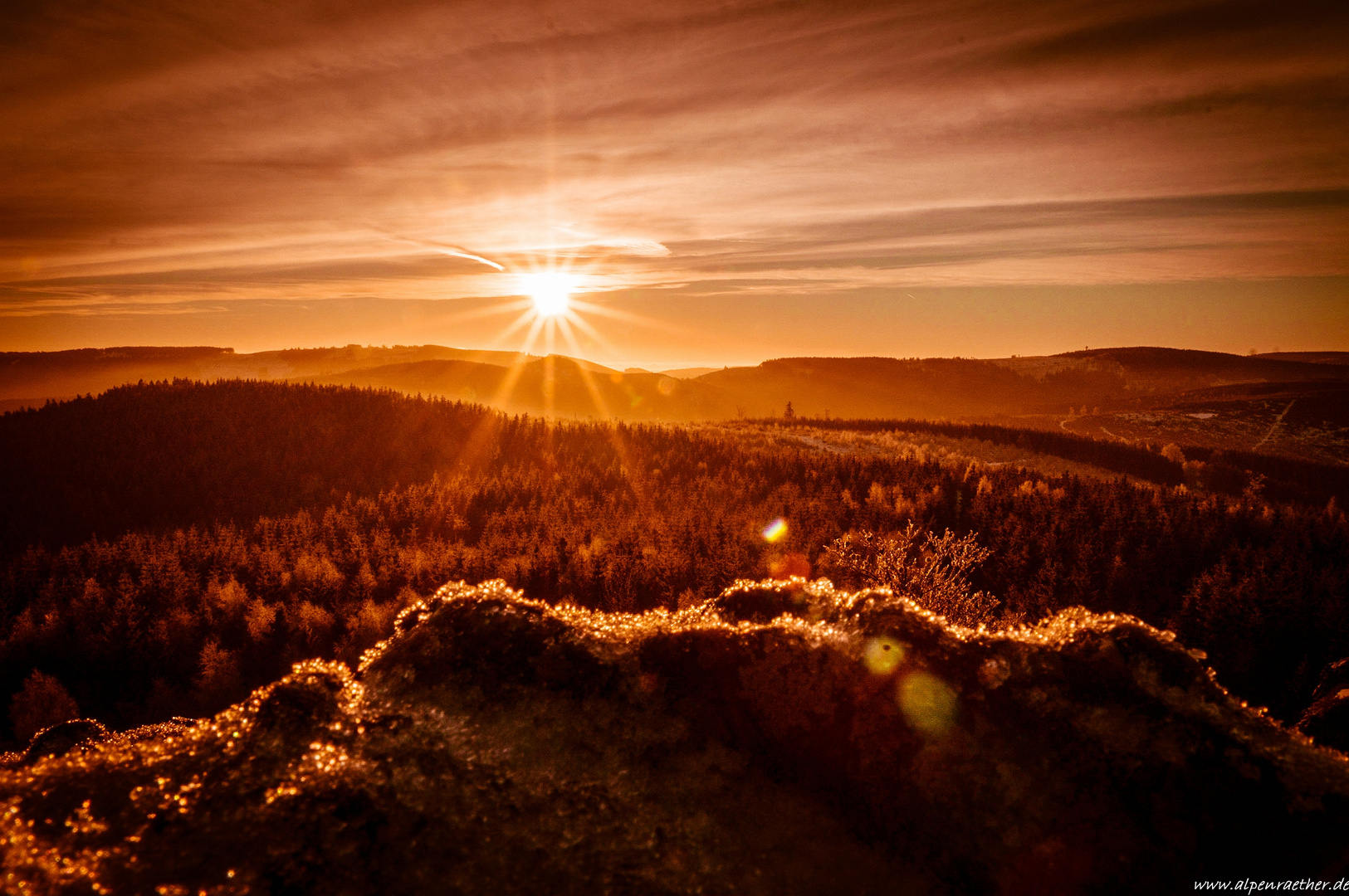 Sonnenaufgang am Rothaarsteig