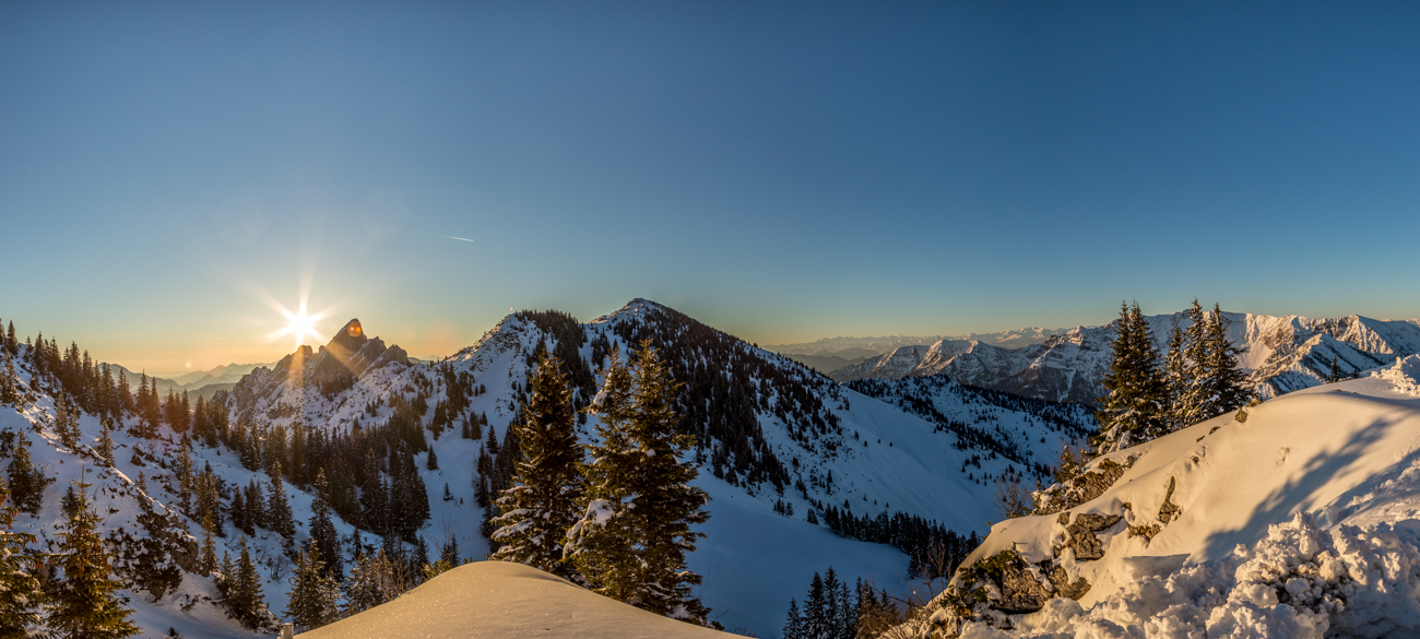 Sonnenaufgang am Rotwandhaus