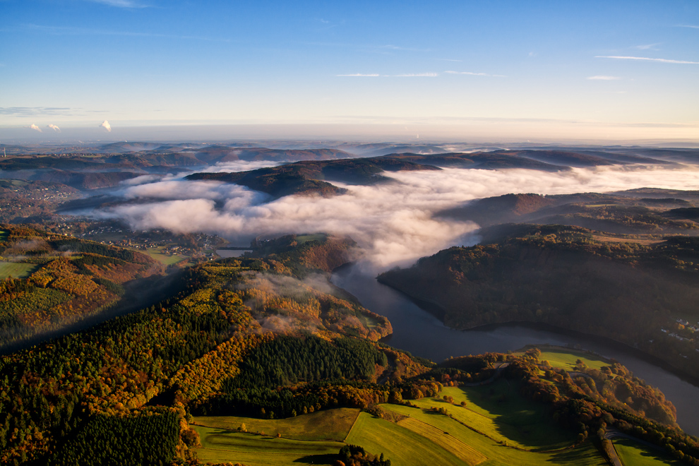 Sonnenaufgang am Rursee