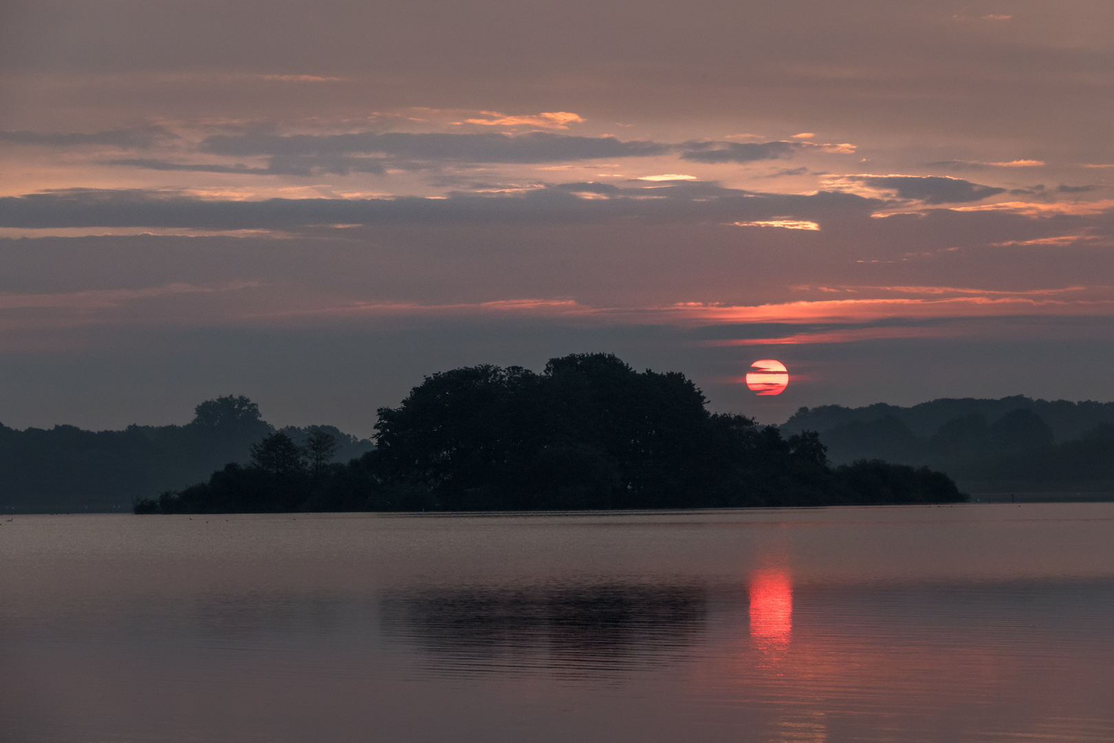 Sonnenaufgang am Schaalsee