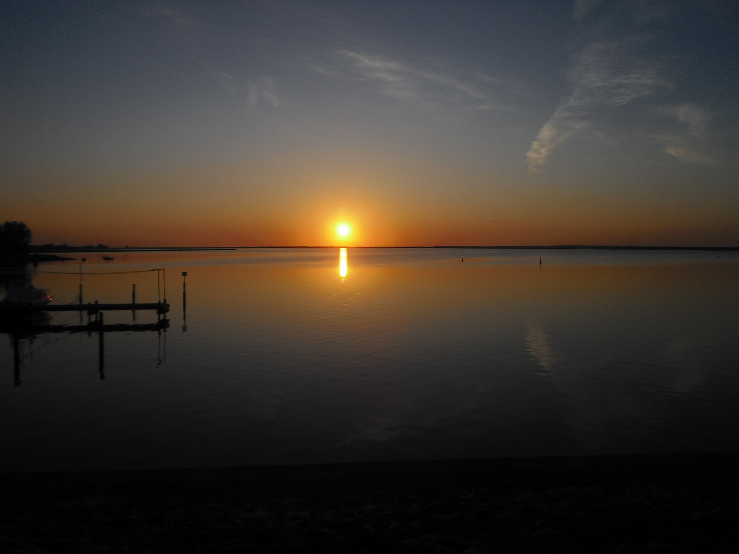 Sonnenaufgang am Schaproder Bodden