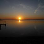 Sonnenaufgang am Schaproder Bodden