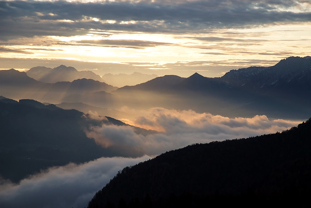 Sonnenaufgang am Scheibling