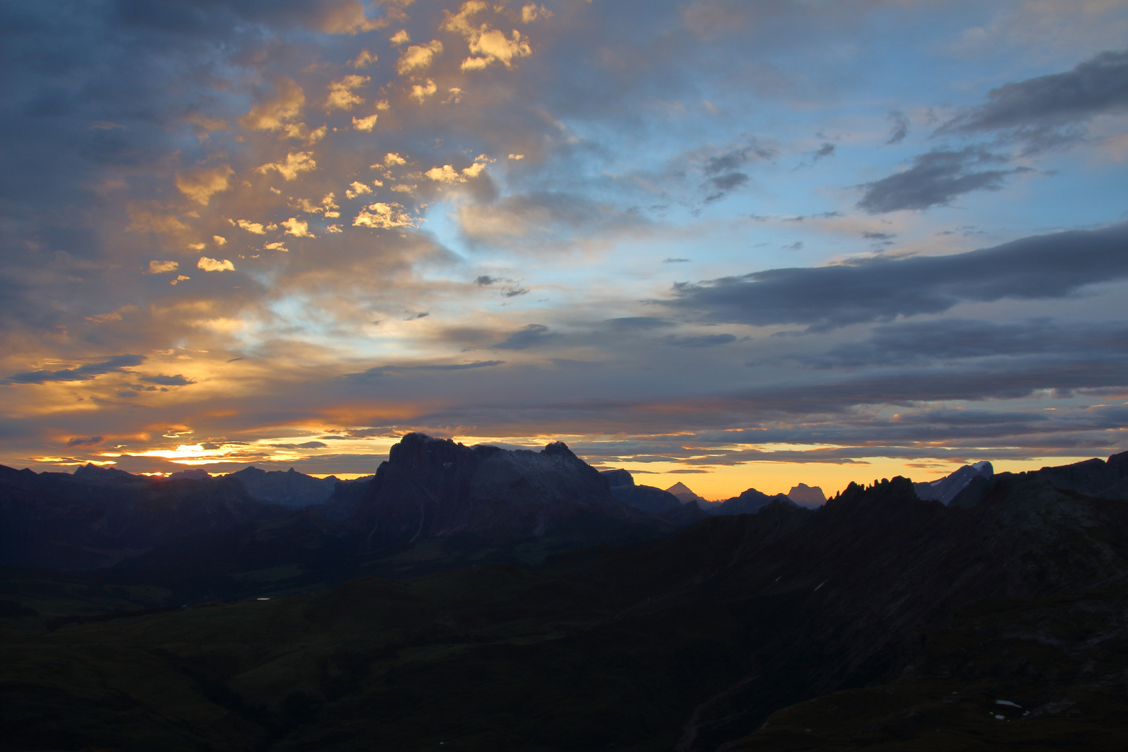 Sonnenaufgang am Schlern zum Zweiten ...