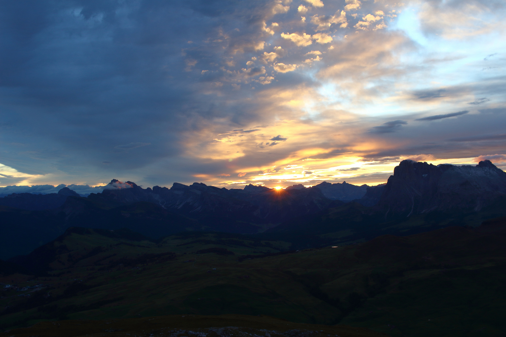 Sonnenaufgang am Schlerngipfel