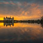 Sonnenaufgang am Schloss Moritzburg