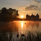 Sonnenaufgang am Schloß Moritzburg