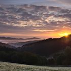 Sonnenaufgang am Schmantelrundweg in Winterberg