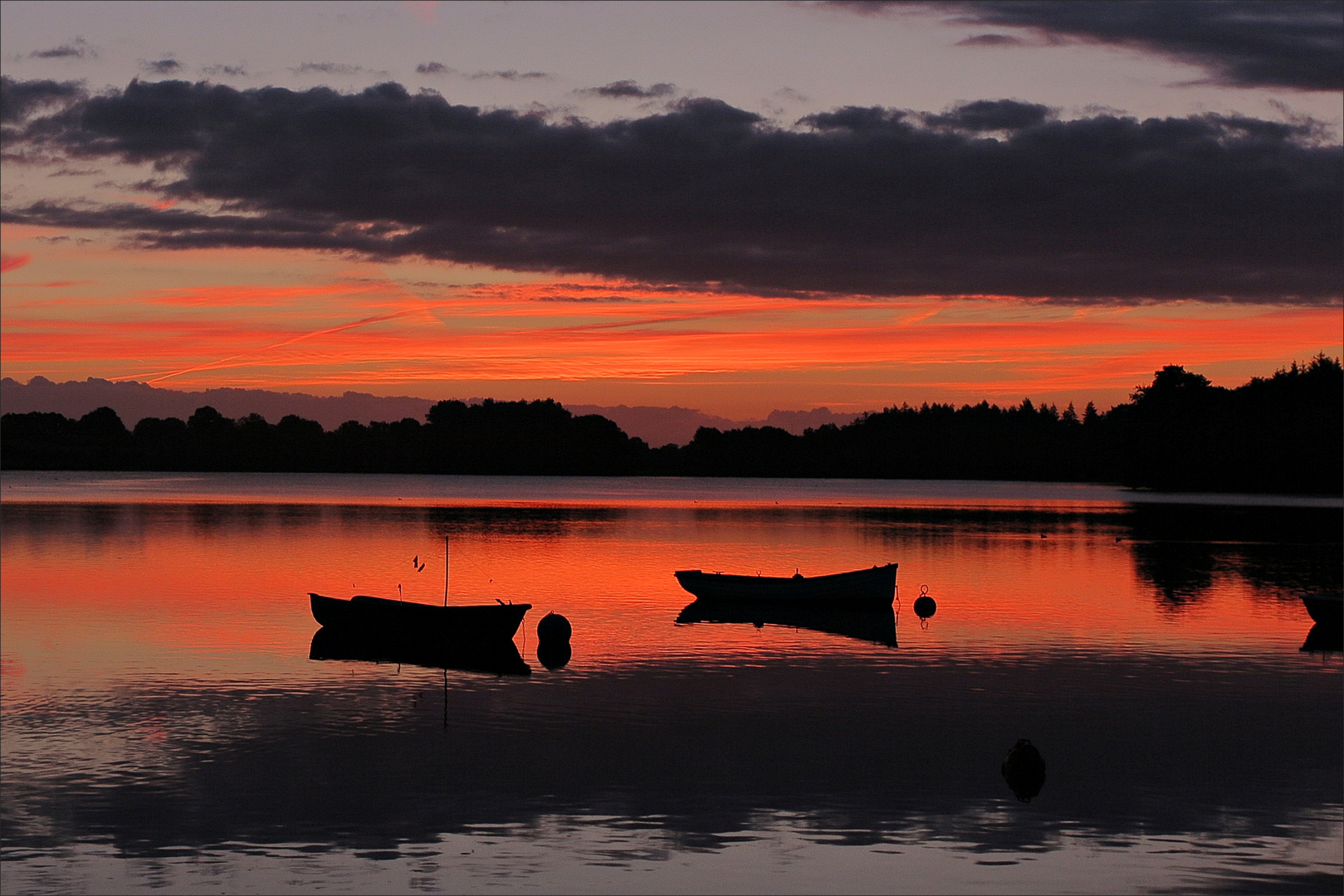 Sonnenaufgang am Schöhsee in Plön