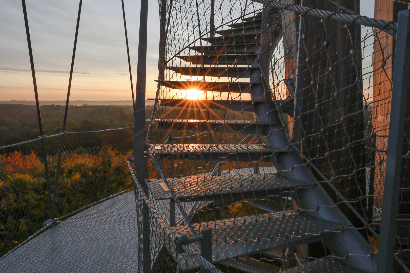 Sonnenaufgang am Schönbuchturm 