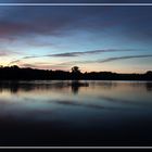 Sonnenaufgang am Schwanenteich in Zwickau