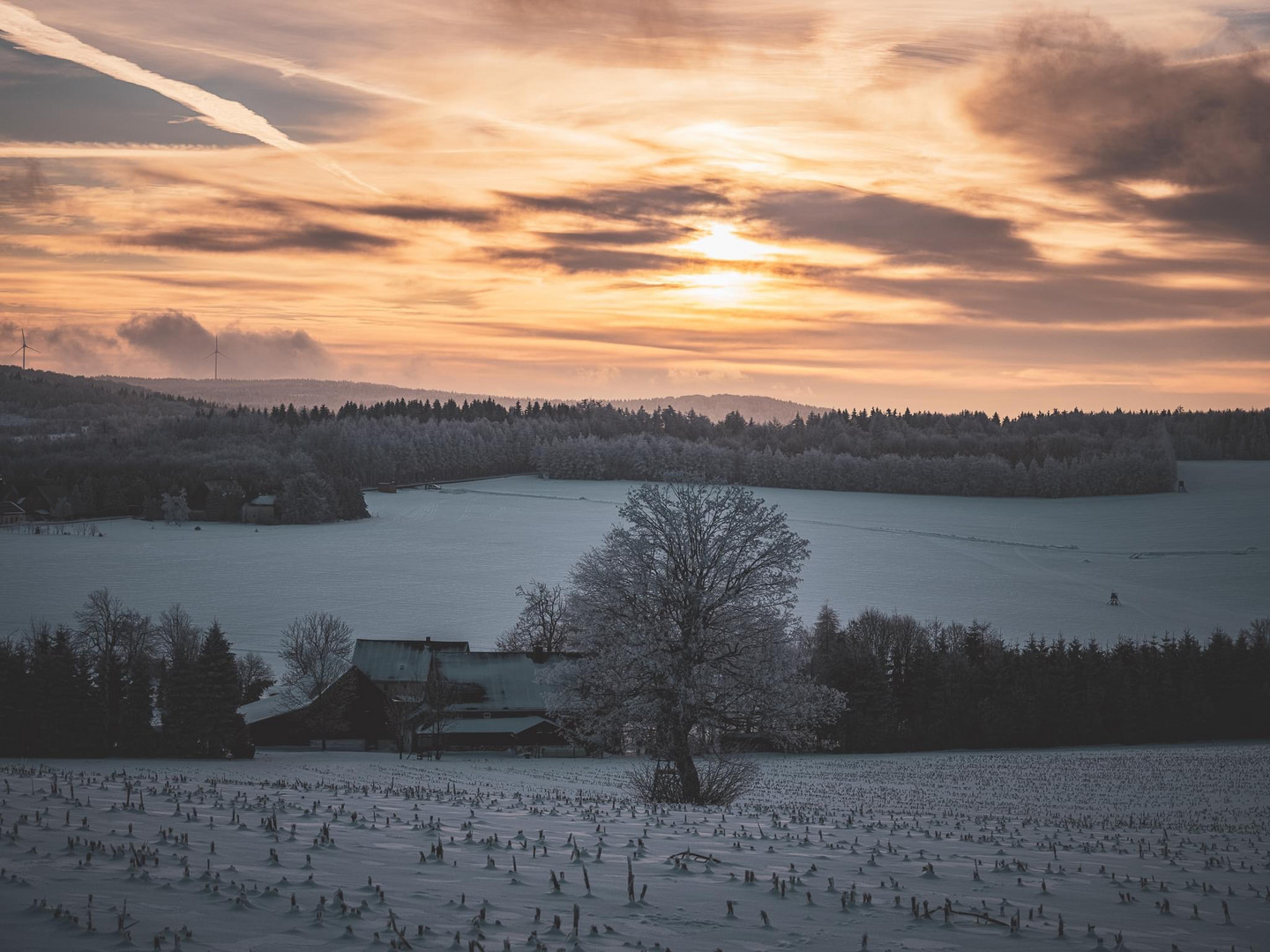 Sonnenaufgang am Schwartenberg