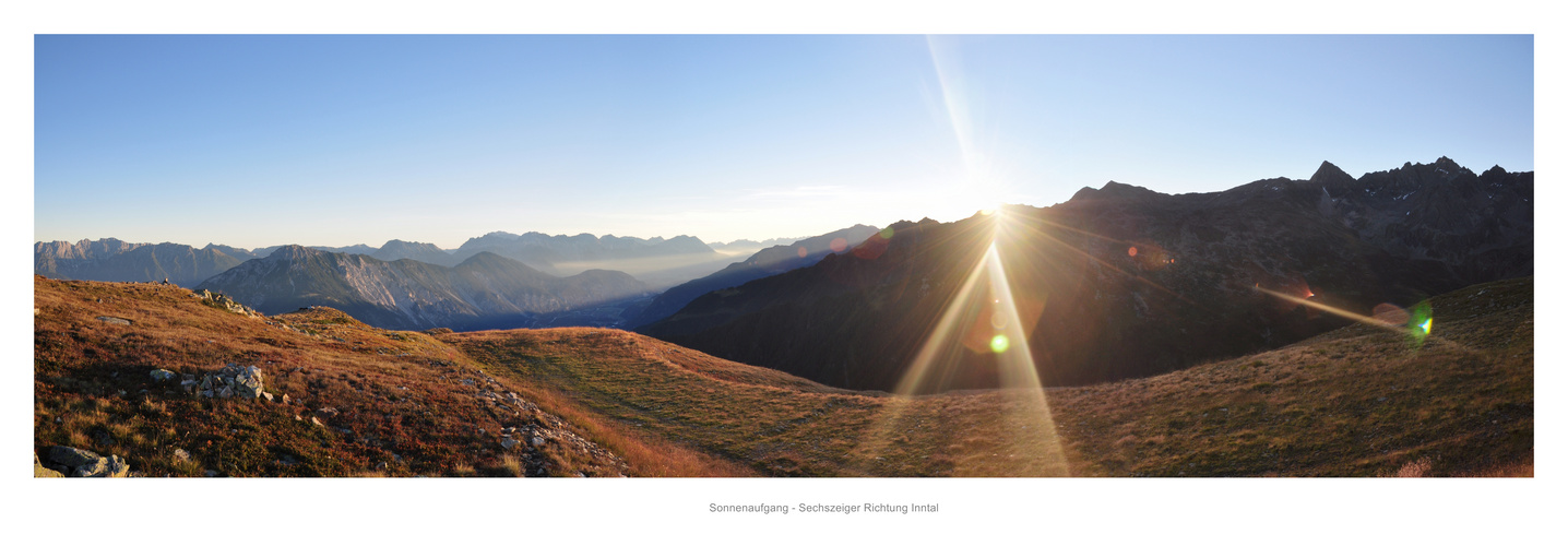 Sonnenaufgang am Sechszeiger