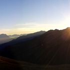 Sonnenaufgang am Sechszeiger im Tiroler Pitztal Blickrichtung Inntal