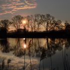 Sonnenaufgang am See.