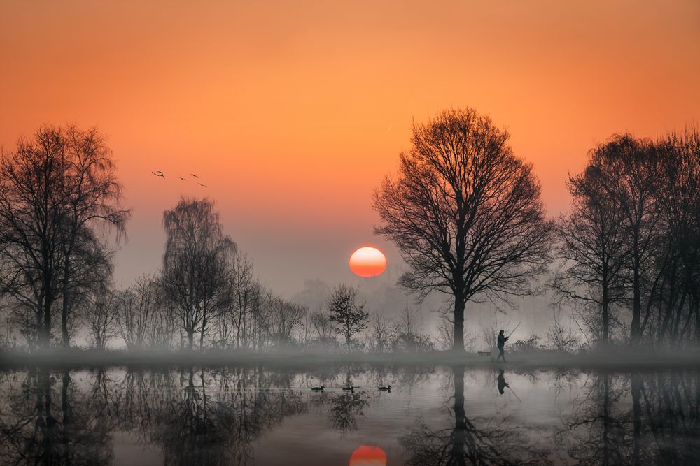 Sonnenaufgang am See