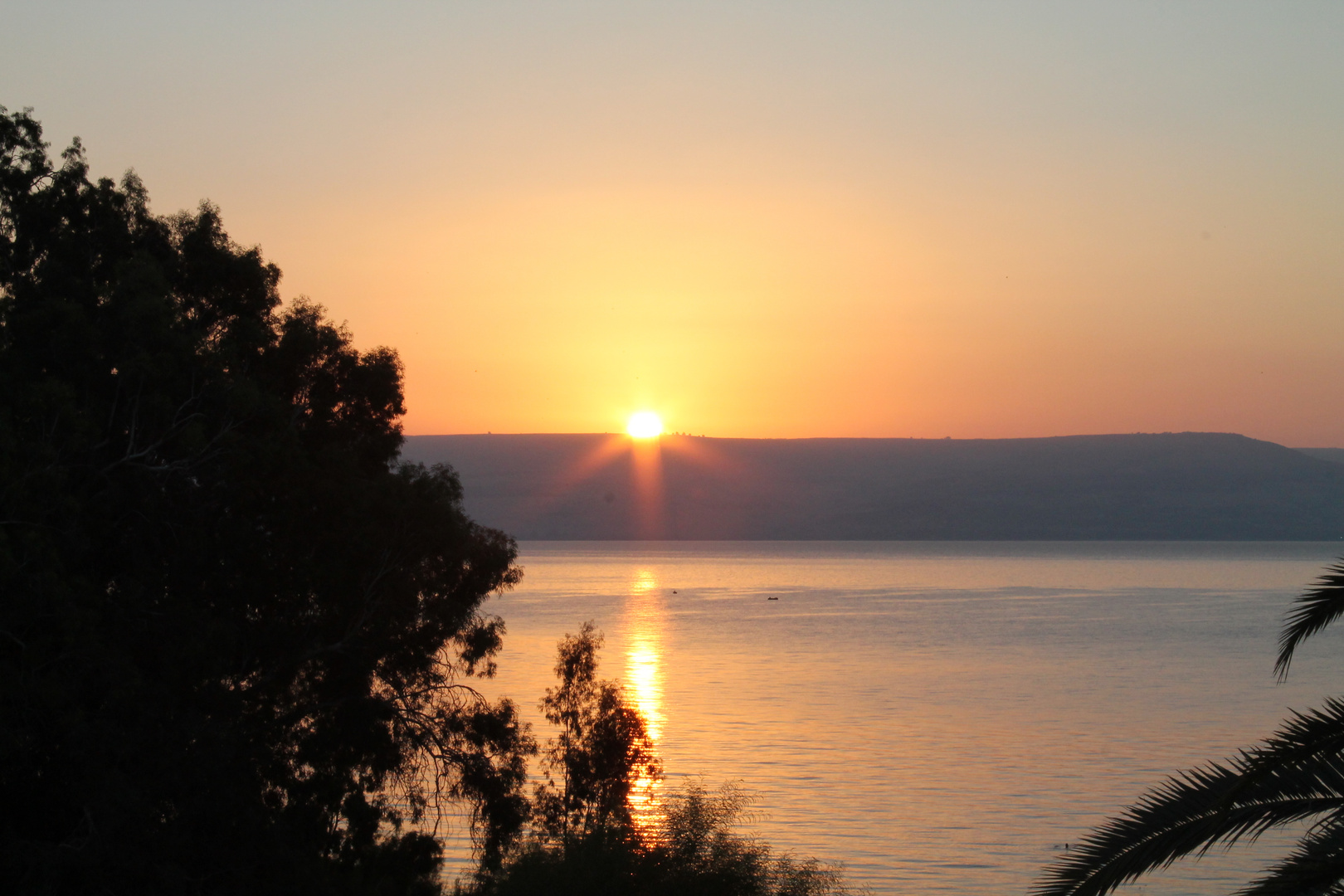 Sonnenaufgang am See Genesareth