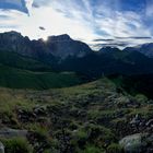 Sonnenaufgang am Sella Joch Dolomiten