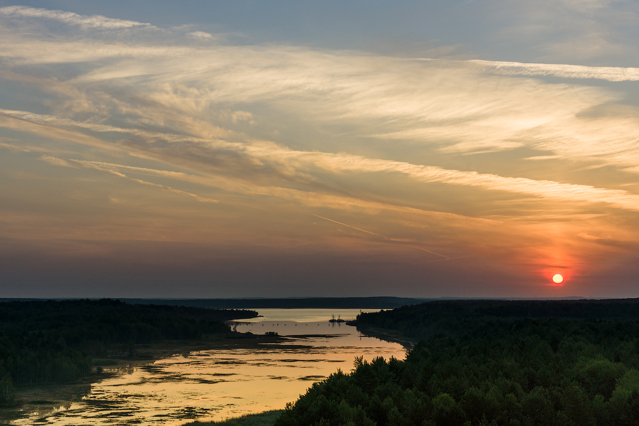 Sonnenaufgang am Senftenberger See