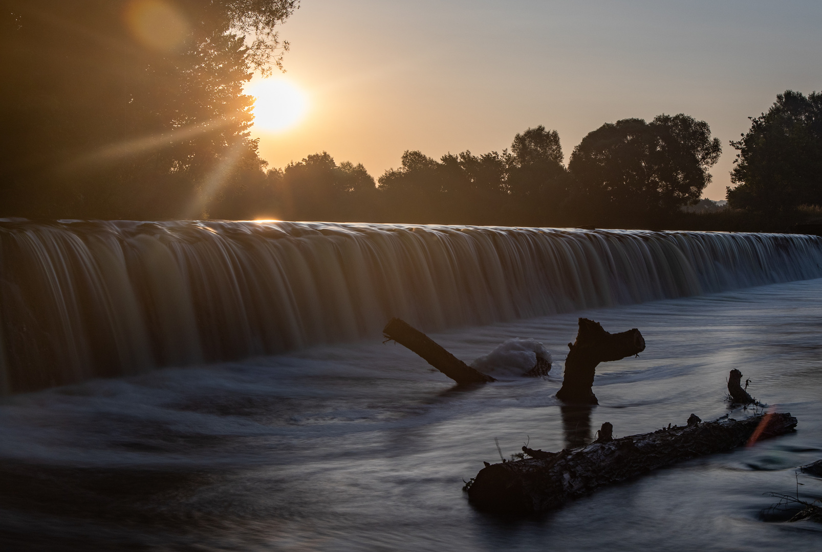 Sonnenaufgang am Siegwehr