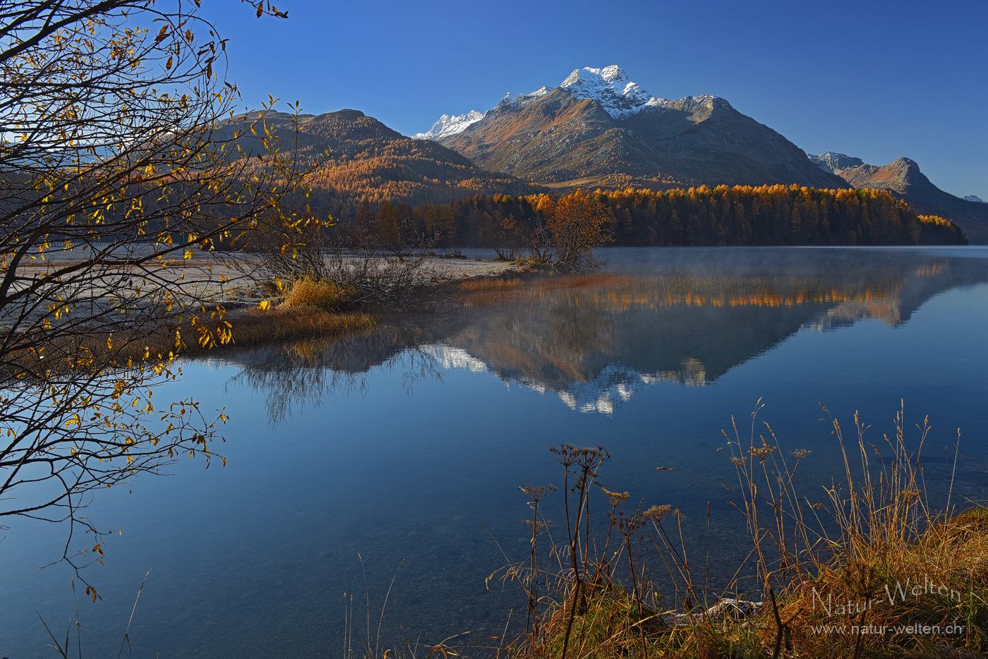 Sonnenaufgang am Silsersee