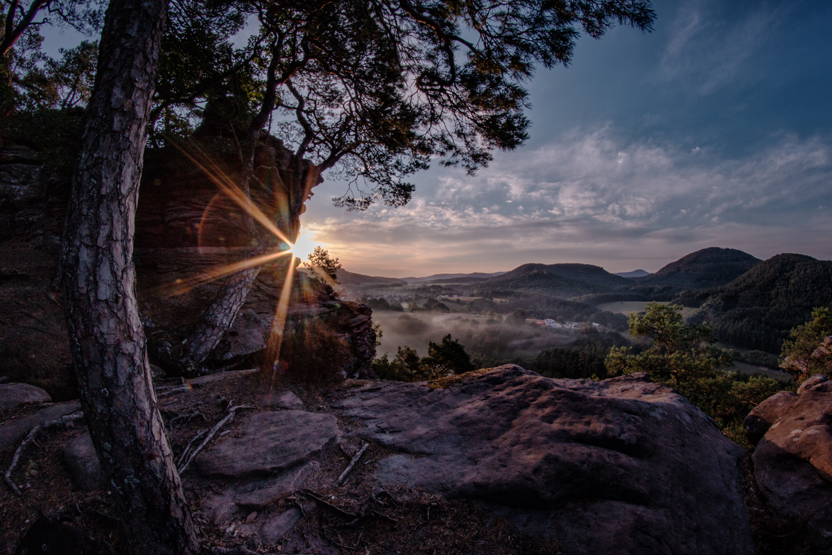 Sonnenaufgang am Sprinzelfels