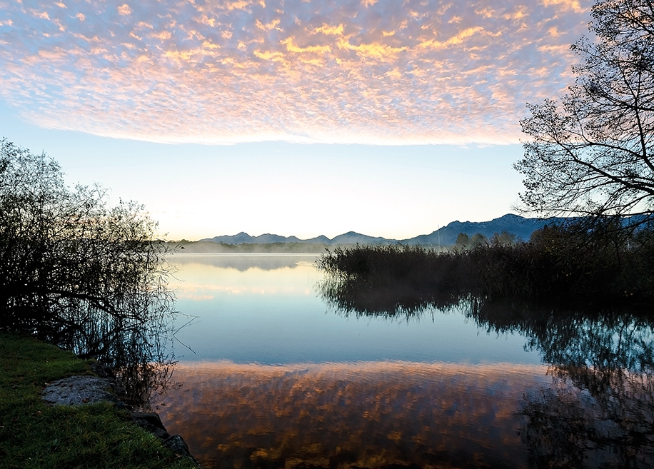 Sonnenaufgang am Staffelsee, Nov. 2014