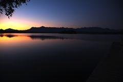 Sonnenaufgang am Staffelsee (Oberbayern)