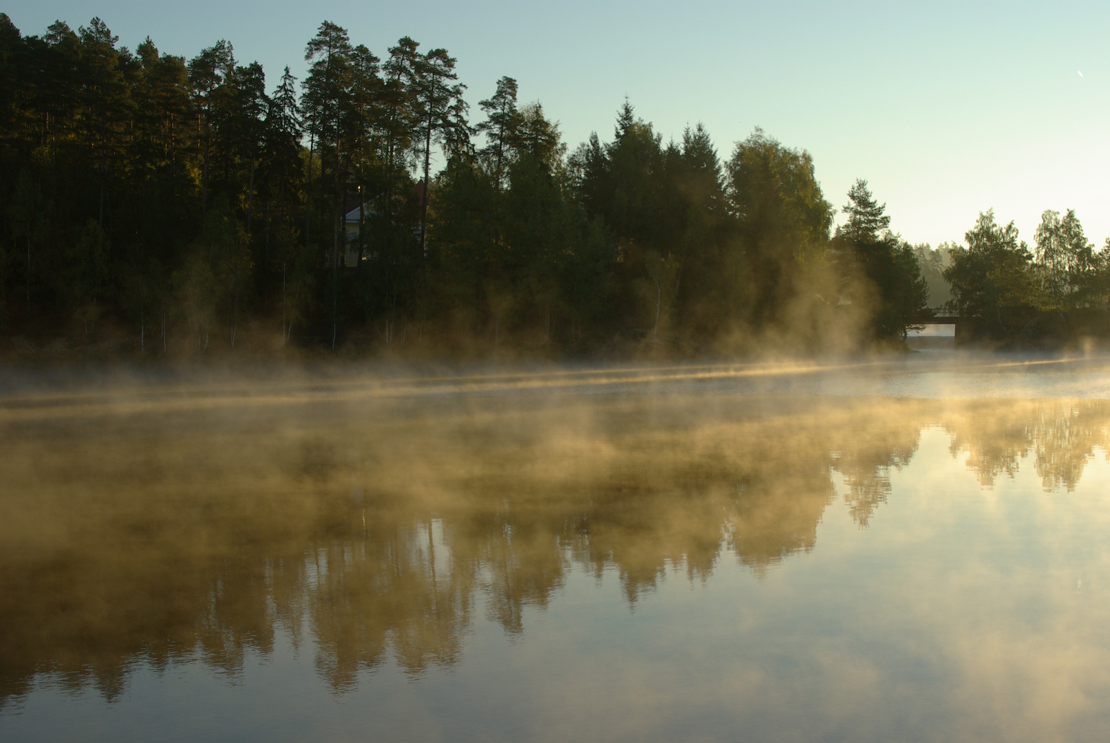 Sonnenaufgang am Stausee Haid_2