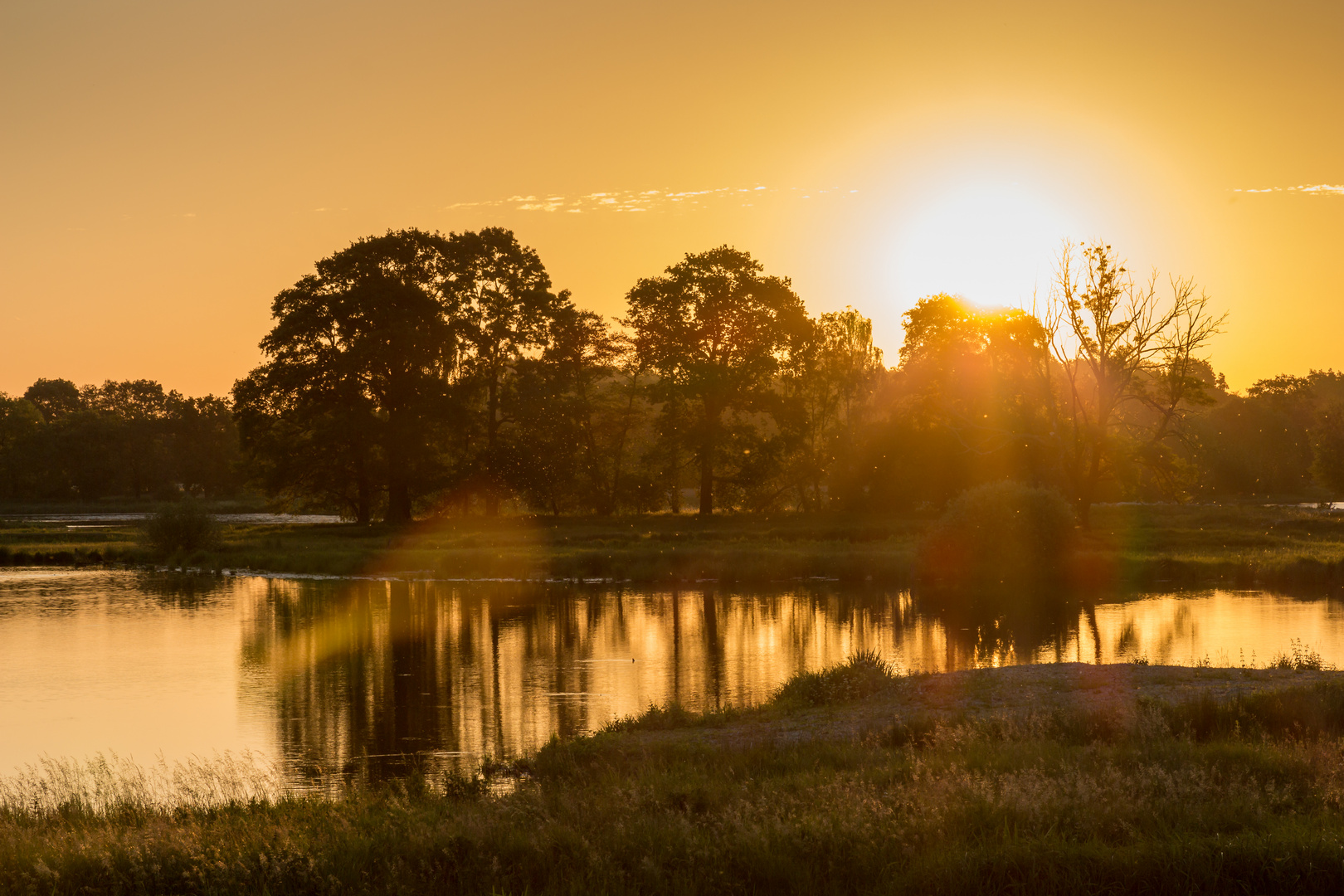 Sonnenaufgang am Steinhorster Becken