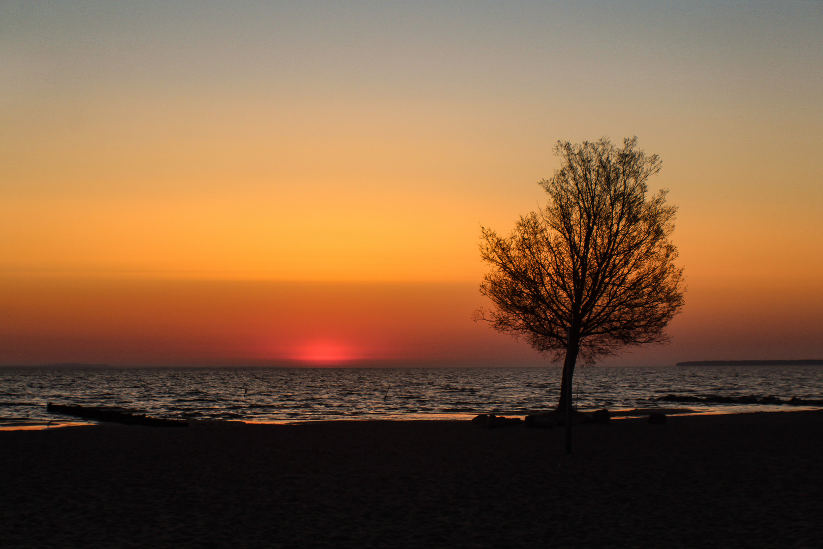 Sonnenaufgang am Stettiner Haff